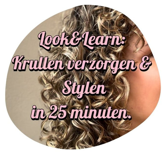Online Look & Learn voor kappers: Krullen verzorgen & Stylen in 25 min.